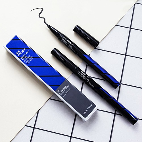 [The Face Shop] Bút kẻ dạ Ink Proof Brush Pen Liner new 2018