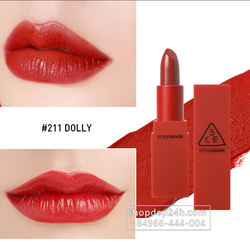 [3CE] Son thỏi 3CE Red Recipe Matte Lip Color #211 Dolly